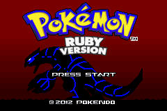 Pokemon Ruby 2012 Title Screen
